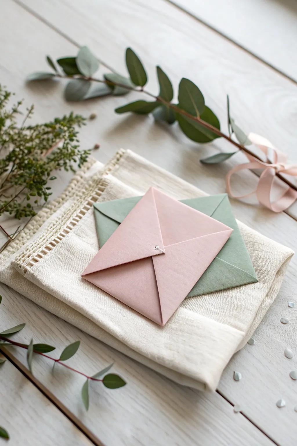 Unfold the magic of giving with this charming origami gift card holder.