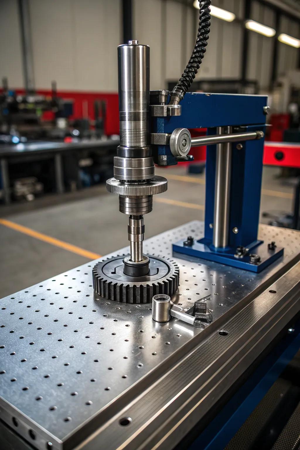 Elevate your craft with a high-tech, height-adjustable workbench built for precision and comfort.