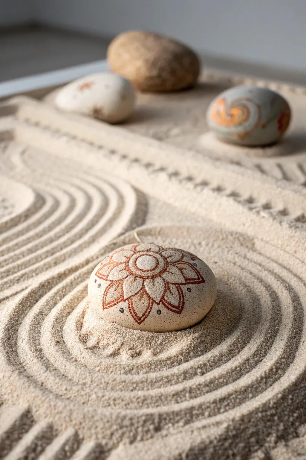 Find your calm with this elegant zen garden centerpiece.