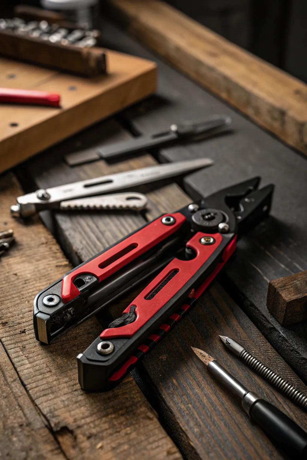 Revolutionize your workshop with this innovative multi-tool gadget - where craftsmanship meets cutting-edge design.