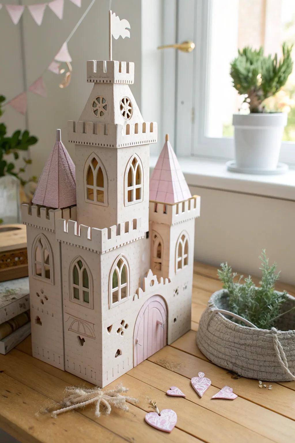 Transform cardboard into whimsical worlds with your little one's creativity. 🌿✨ #UpcycledMagic #ScandiBohoCraft