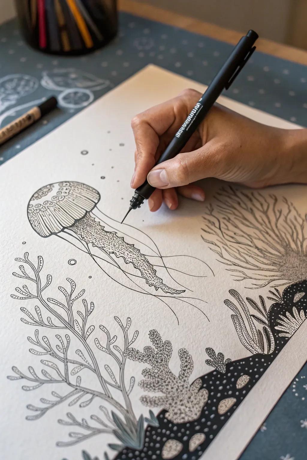 Dive into the serene beauty of underwater realms, where simplicity meets the elegance of nature.