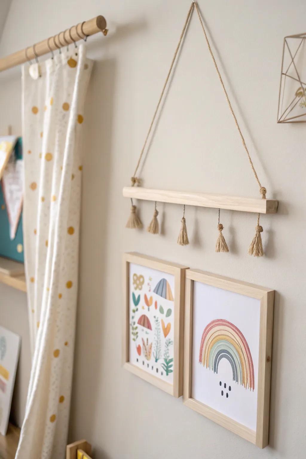 Transform your child's art into a beautiful, ever-changing gallery with minimalist flair.