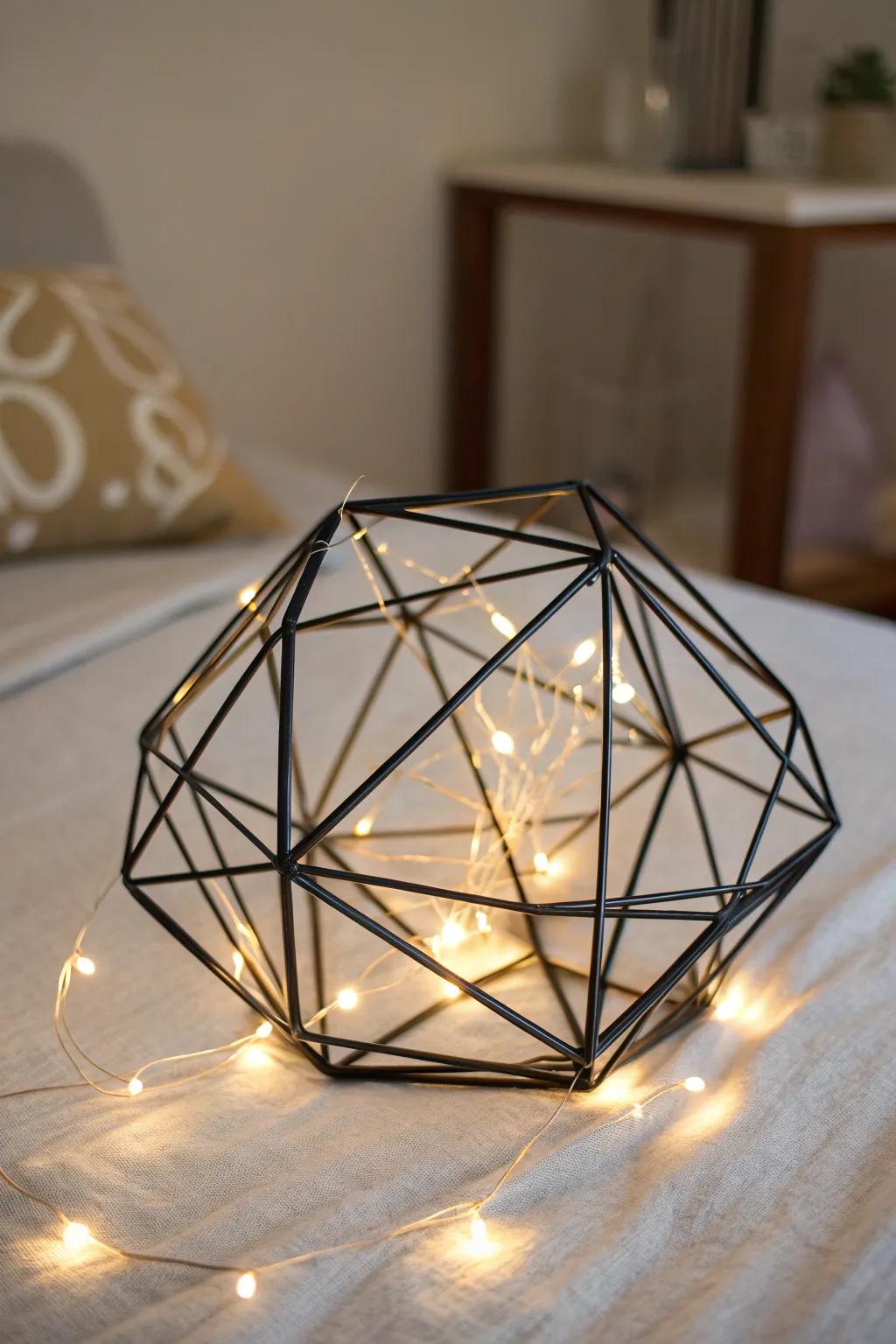 Illuminate your space with modern elegance: DIY Geometric Night Lights