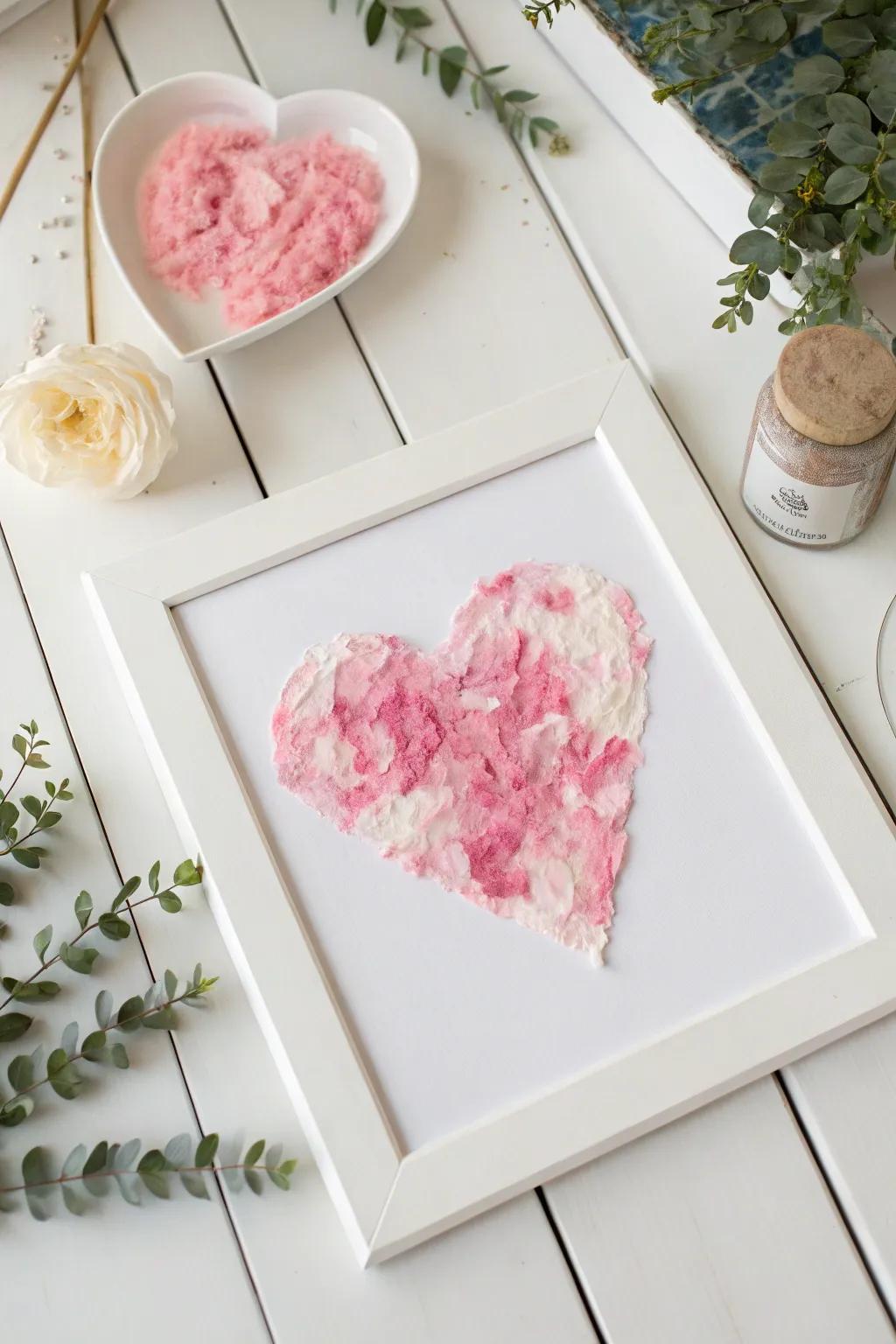 Bring a touch of texture and creativity to your little one's art time with this adorable puffy heart craft!