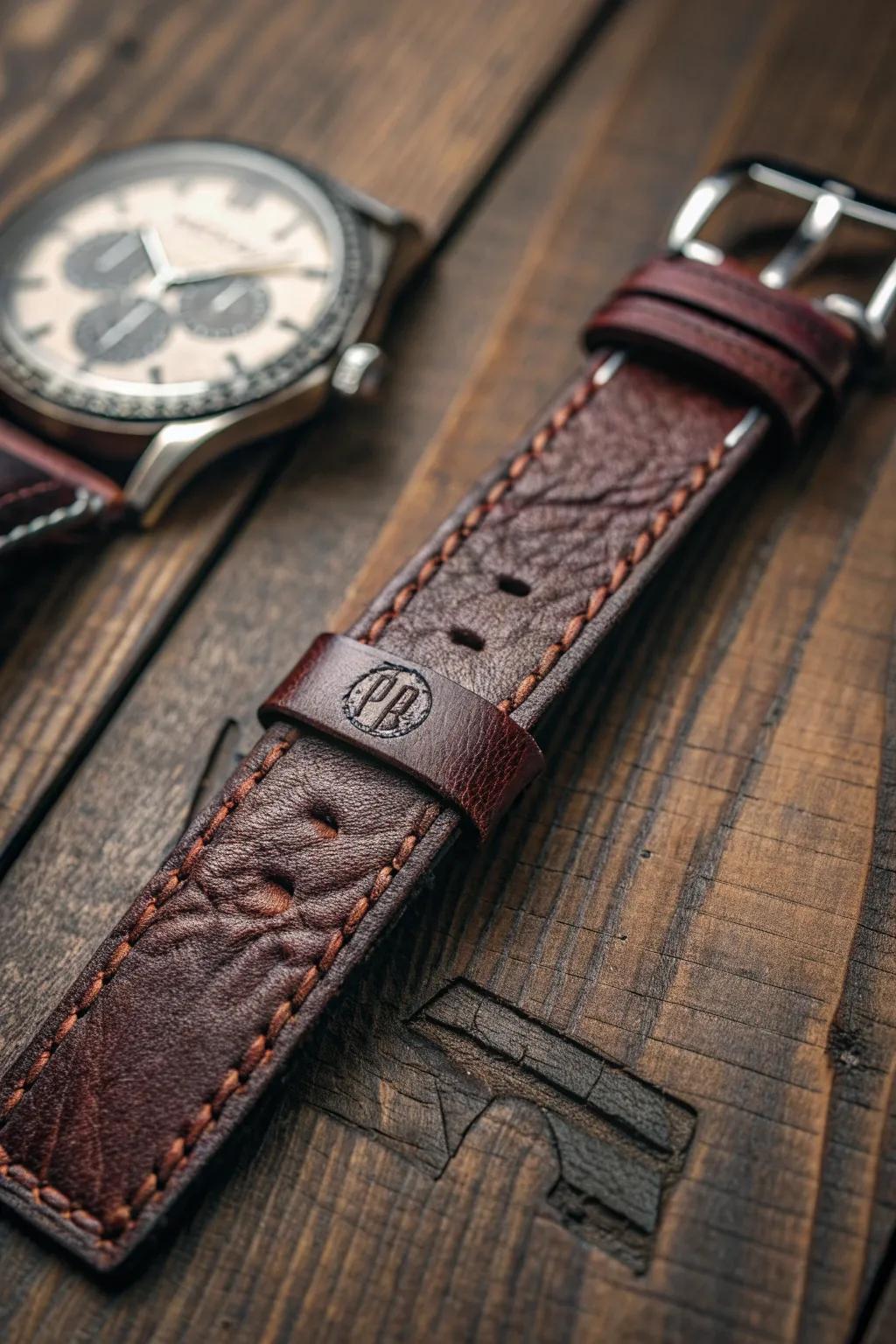 Elevate your style with bespoke leather watch straps that speak to timeless elegance.