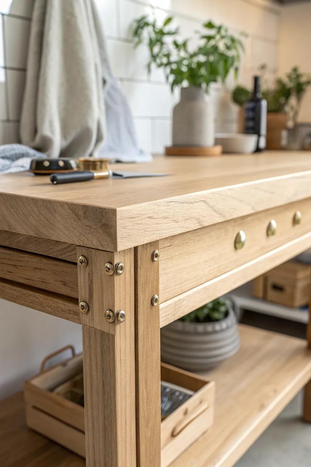 A built-in magnetic rail keeps screws and bits right where you need them—no more sawdust losses.