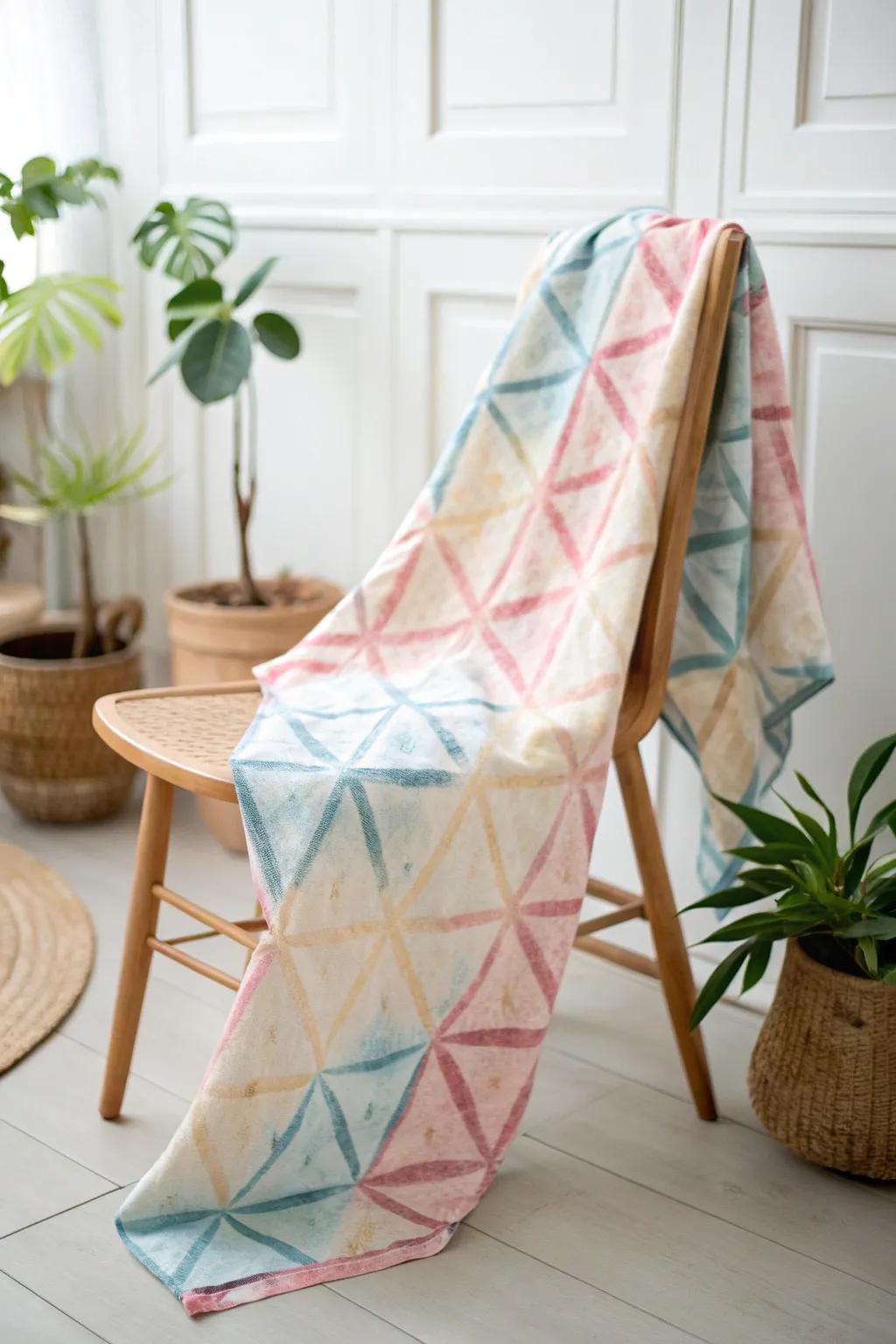 Elevate your style with the modern elegance of square box fold tie-dye. A perfect blend of minimalism and boho charm.