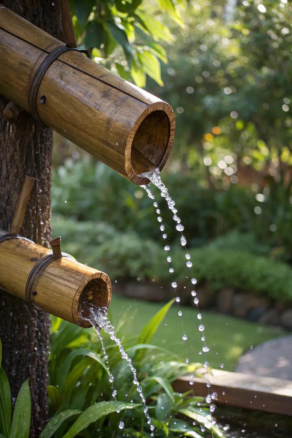 Embrace nature with bamboo water chains—where elegance meets eco-friendliness.
