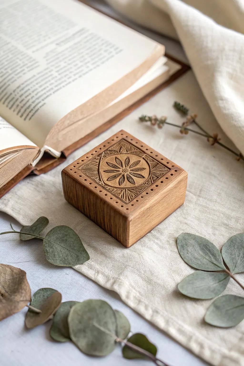 Elevate your book stamping with eco-friendly elegance 🌿📚