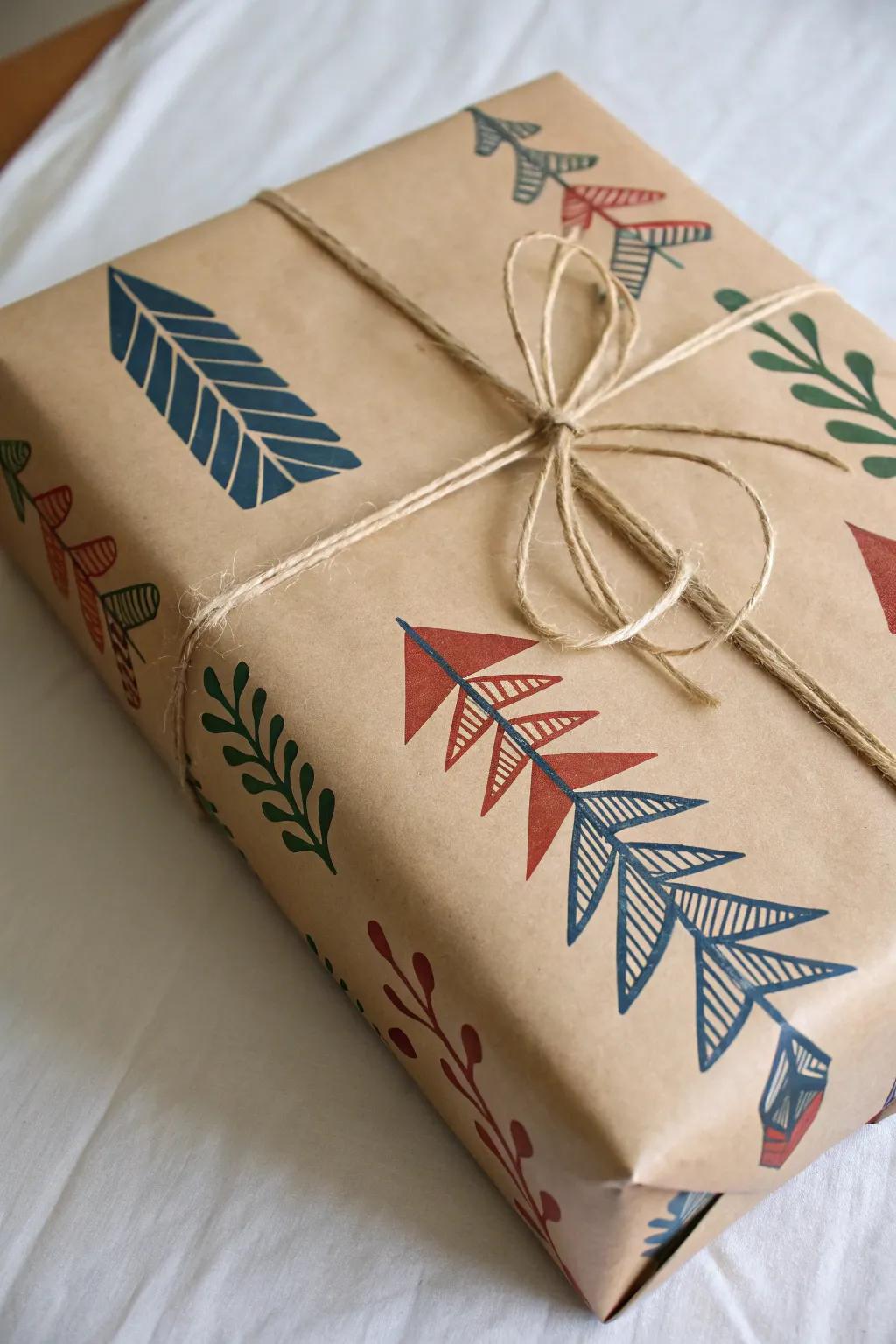 Elevate your gift-giving with hand-painted wrapping that speaks volumes of personal touch and artistry.