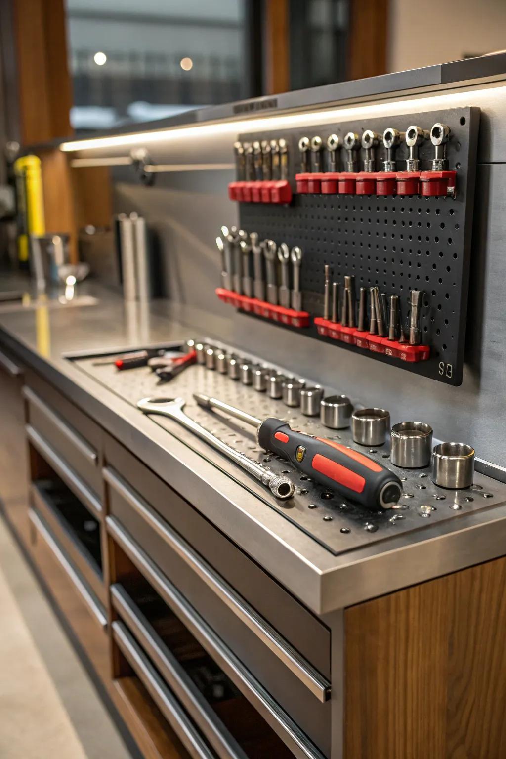 Elevate your craft with a precision tool rail for seamless efficiency.