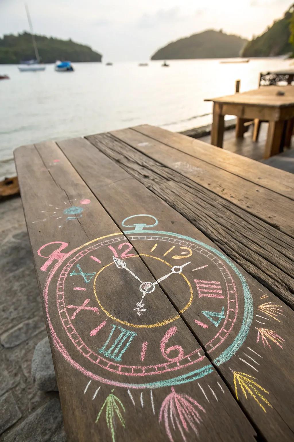 Unlock your imagination with surreal chalk art – where time melts and dreams take flight.