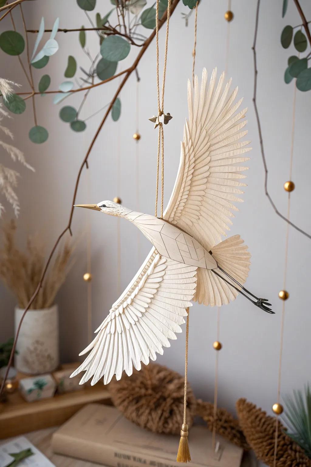 Bring your art to life with a kinetic bird collage that dances with every touch.