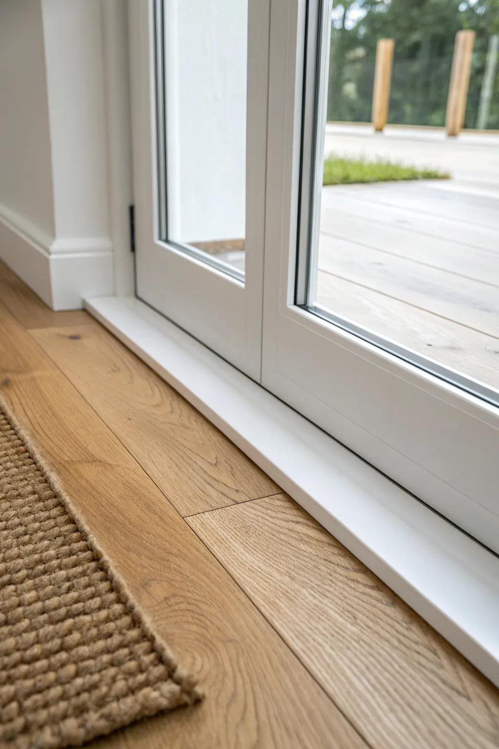 Go flush: seamless thresholds that make open layouts look modern, clean, and beautifully finished.