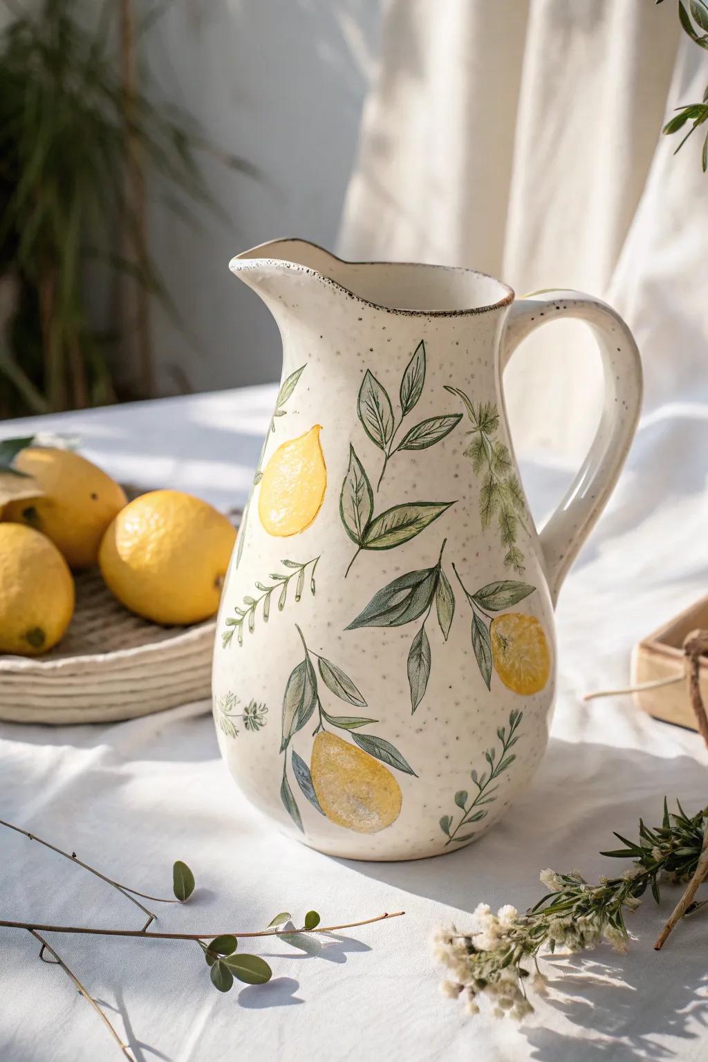 Add a zesty touch to your space with handcrafted lemon pottery. 🍋✨ #ScandiBoho #PotteryLove