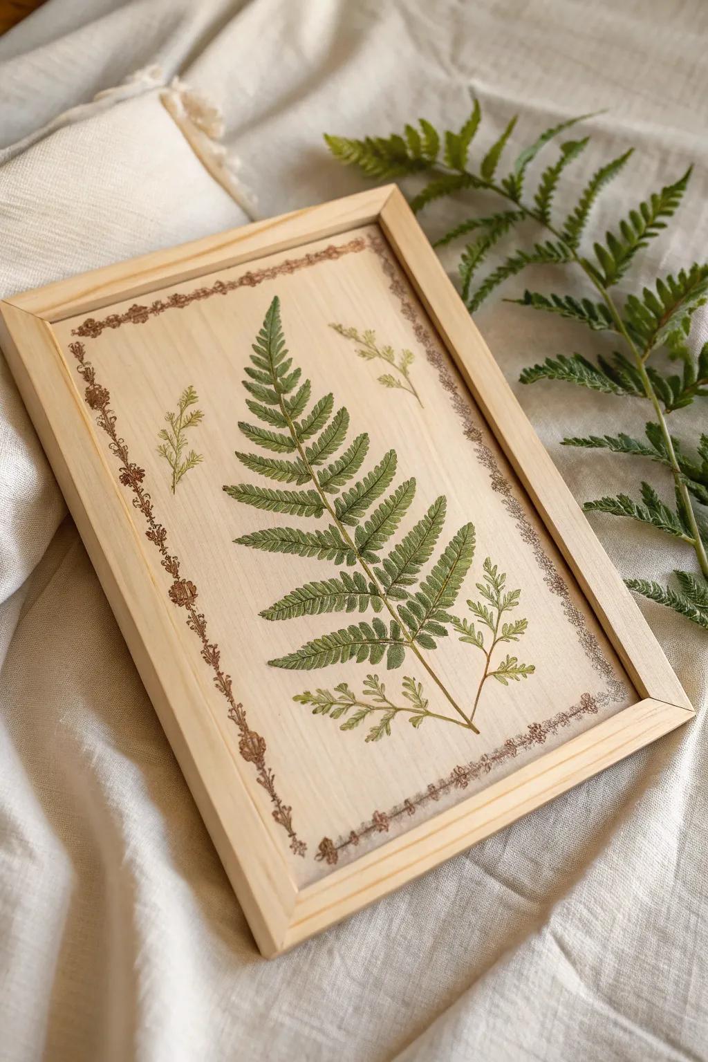 A simple woodburned border turns decoupage into a truly handcrafted wood piece.