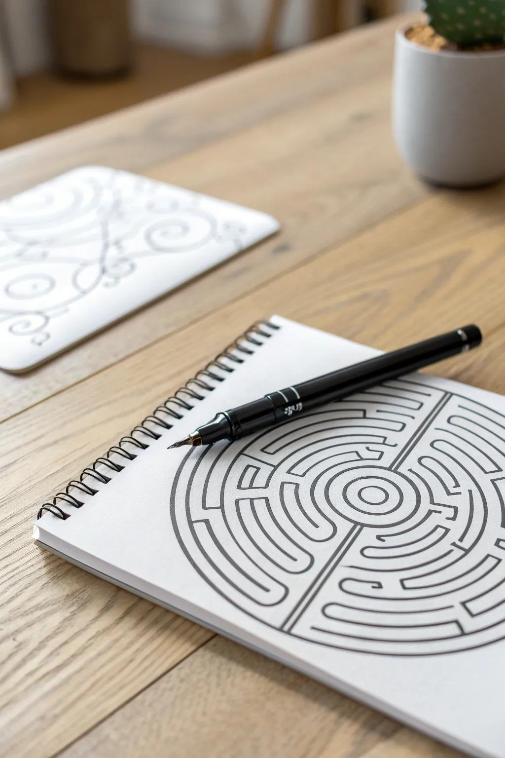 Unleash your creativity with intricate maze designs—where artistry meets challenge!