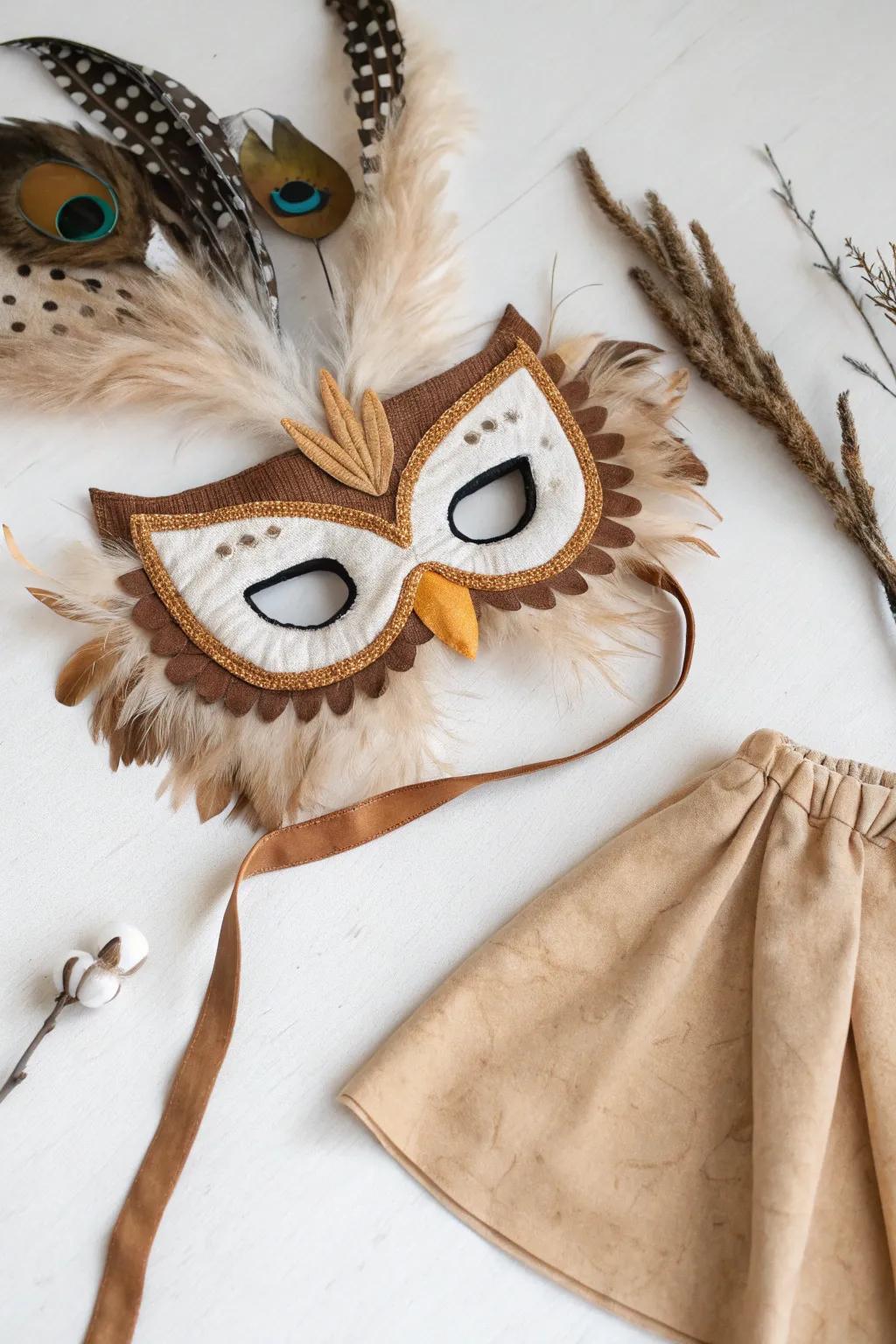 Craft the magic: Transform your little one into a whimsical wizard's owl with this charming DIY costume.