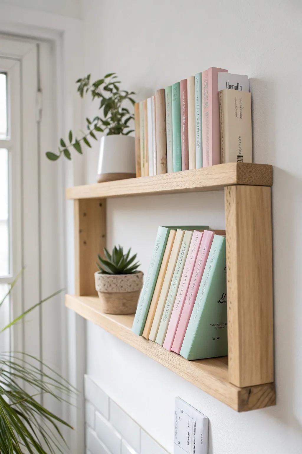 Elevate your space with chic DIY floating bookshelves that blend Scandinavian simplicity with a hint of boho charm.