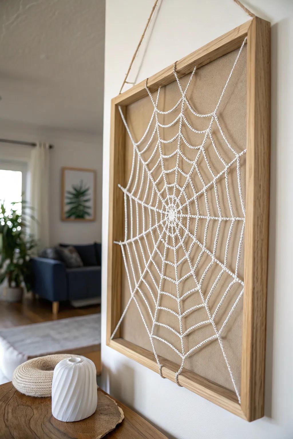 Elevate your space with the elegance of spiderweb wall art - where simplicity meets stunning craftsmanship.