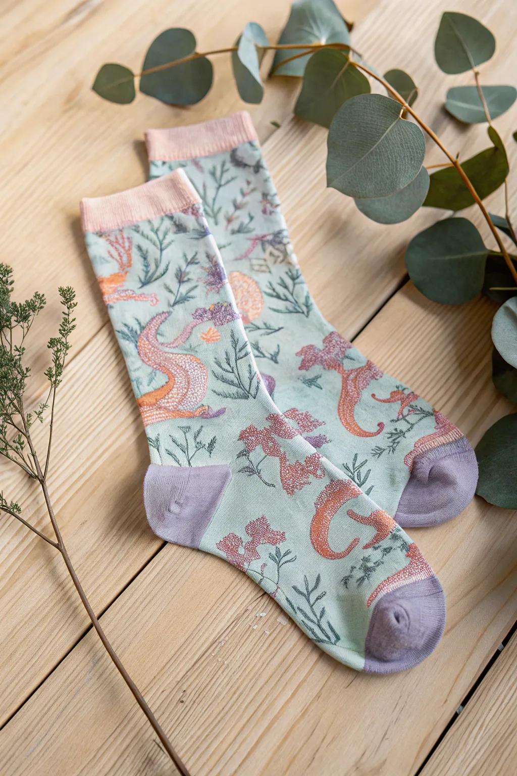 Step into a world of whimsy with our enchanting dragon socks, where fantasy meets craftsmanship.