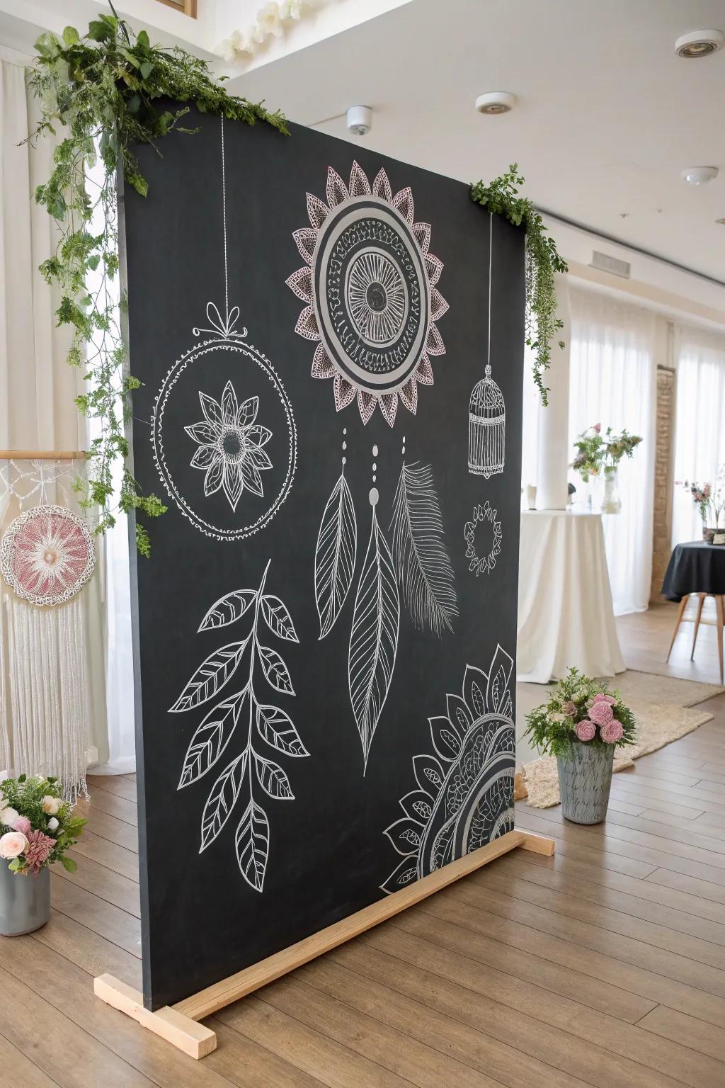Transform your photos with handcrafted chalk backdrops - where simplicity meets creativity!