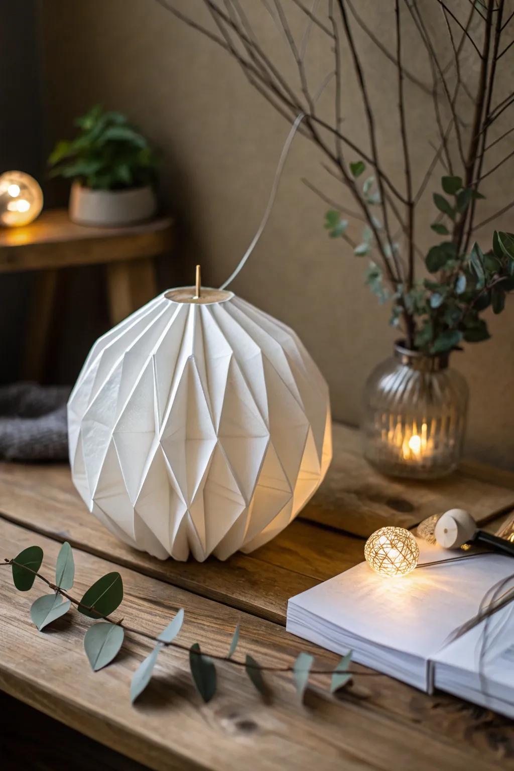 Illuminate your space with the art of origami – a blend of elegance and light.
