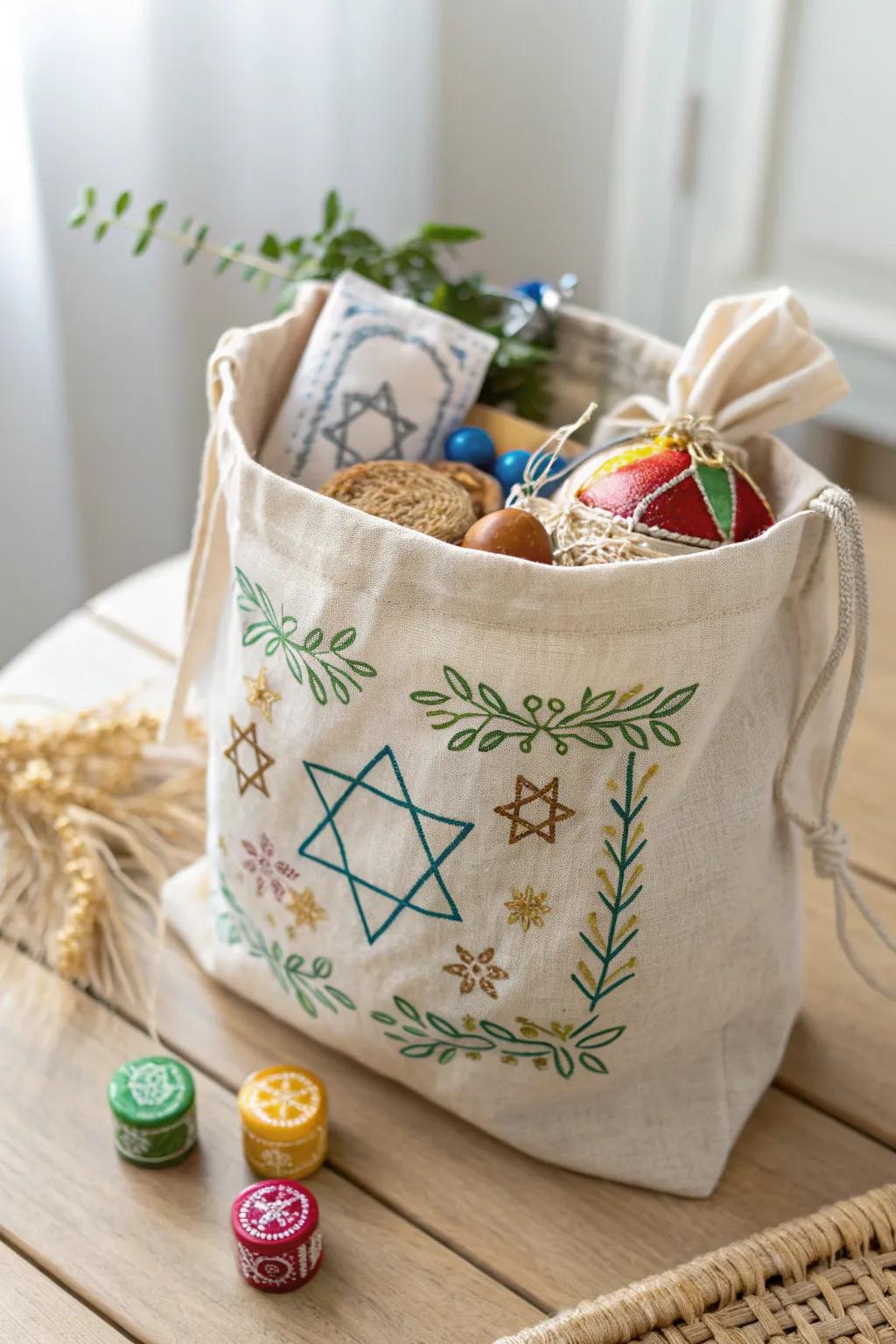 Delight in the simple joys of Passover with these charming handcrafted goodie bags!