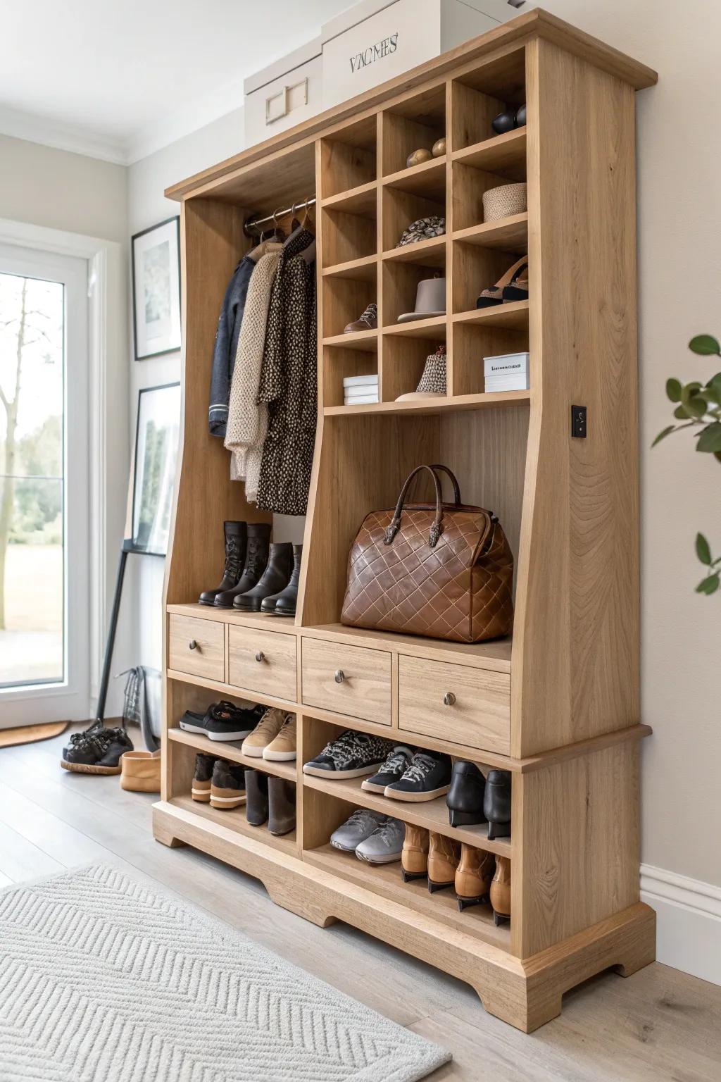 Elegance meets organization: Transform your space with this stunning custom built-in display.