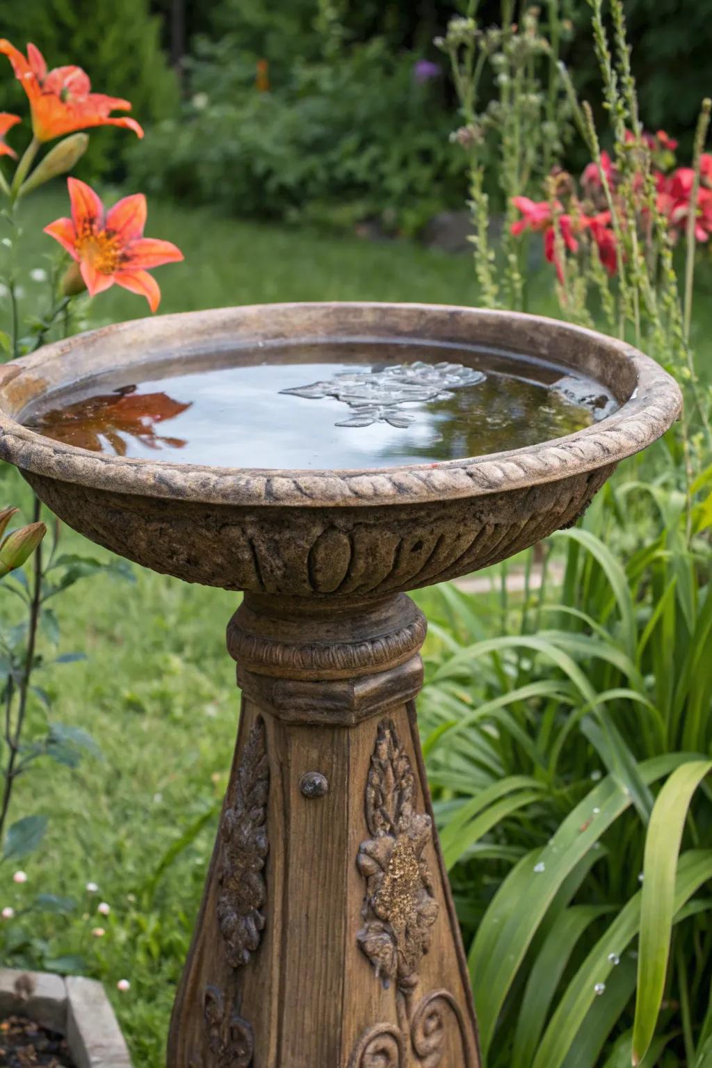 Invite nature into your garden with this eco-friendly, handcrafted bird bath—where craftsmanship meets conservation.