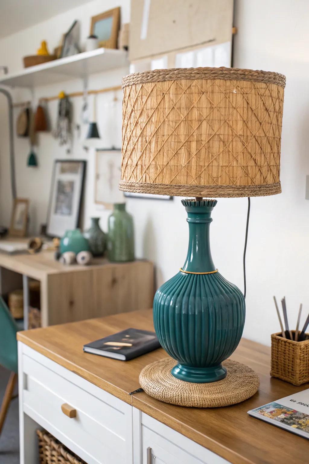 Illuminate your creativity with budget-friendly style! This chic lamp combines Scandinavian minimalism with boho elegance, perfect for any craft room.