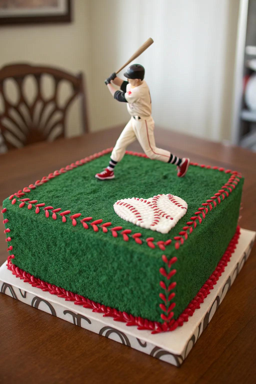 Celebrate Valentine's Day with a touch of craftsmanship! This miniature baseball player figurine brings the game to life on your valentine box.