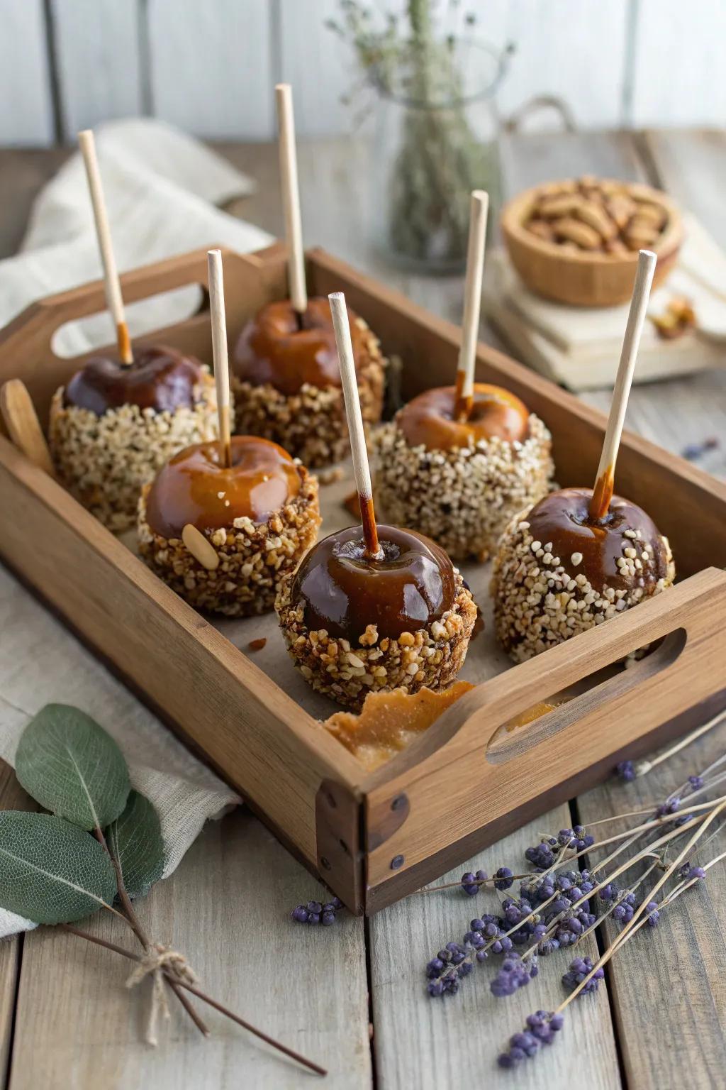 Elevate your gift-giving with a Wooden Crate Delight, combining rustic charm and sweet indulgence.