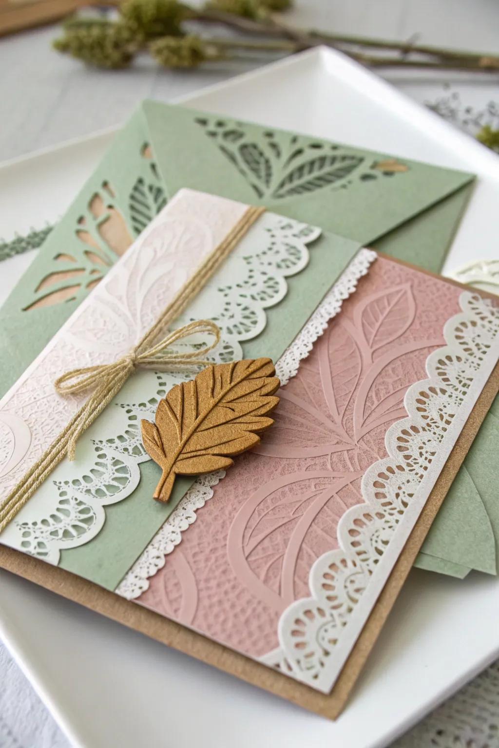 Embrace the art of layering for a card that speaks volumes in simplicity and elegance.