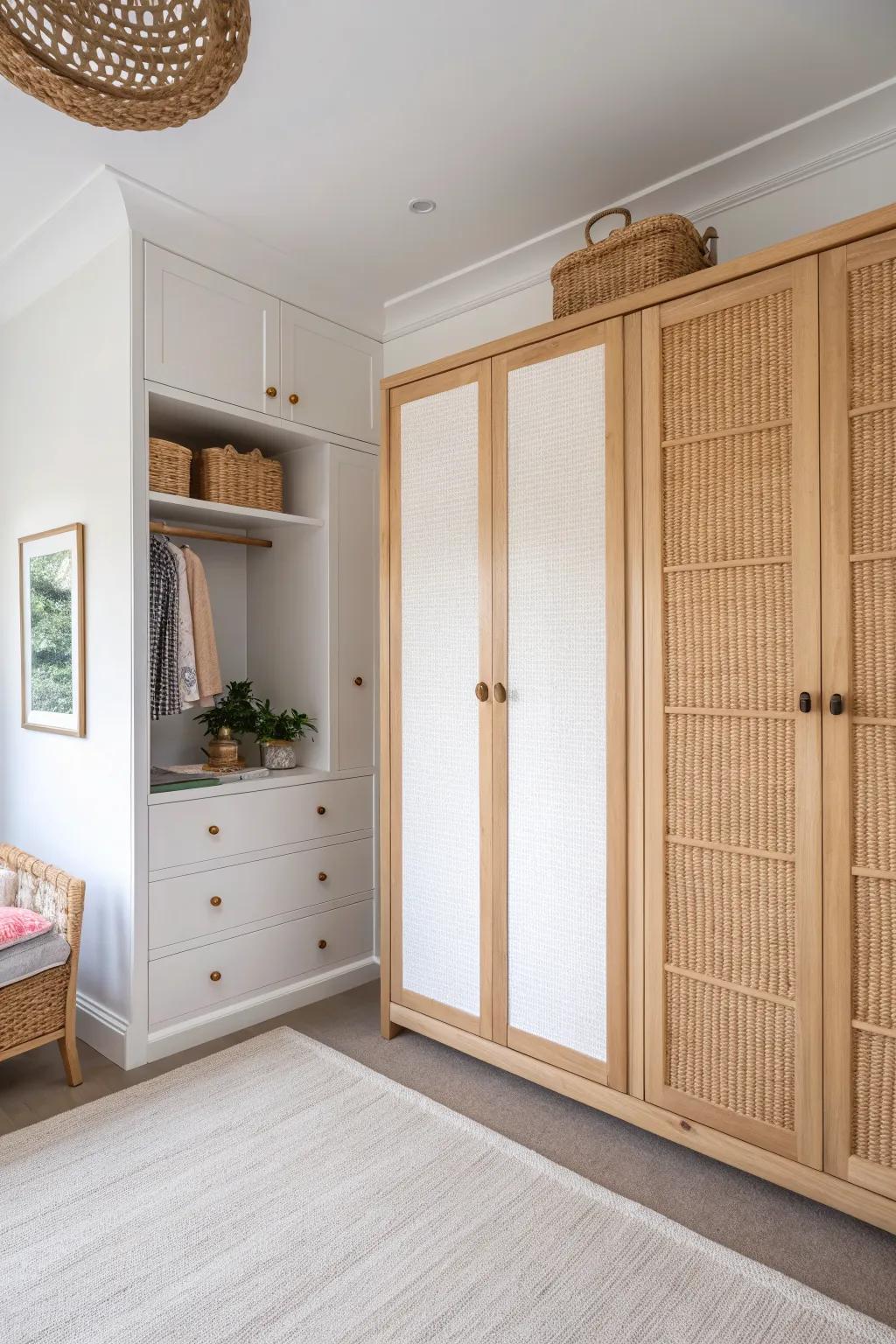 Turn an awkward nook into a seamless kids’ alcove wardrobe with scribed panels for a custom built-in look.