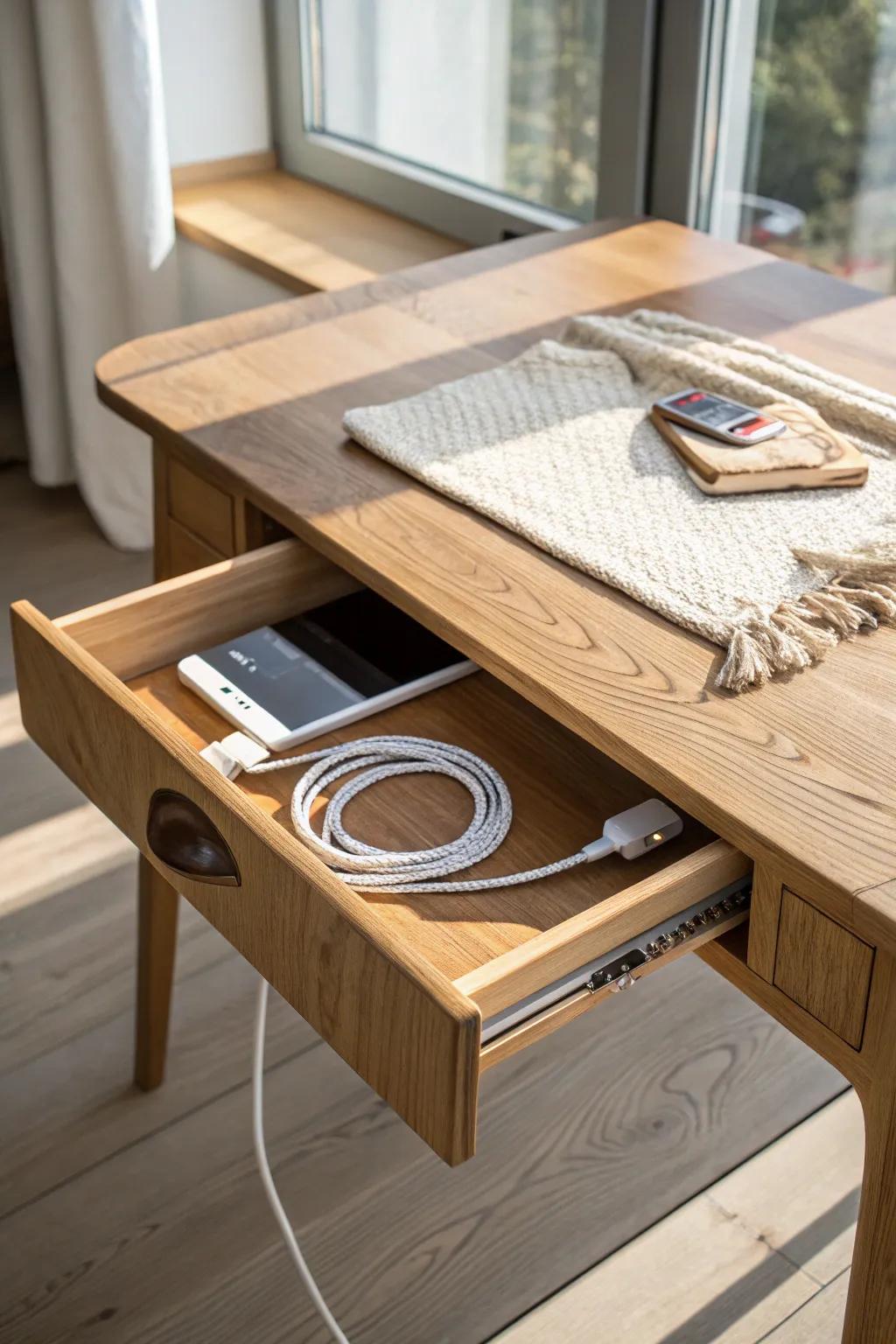 A dining table that powers your workday—then resets to guest-ready in minutes.