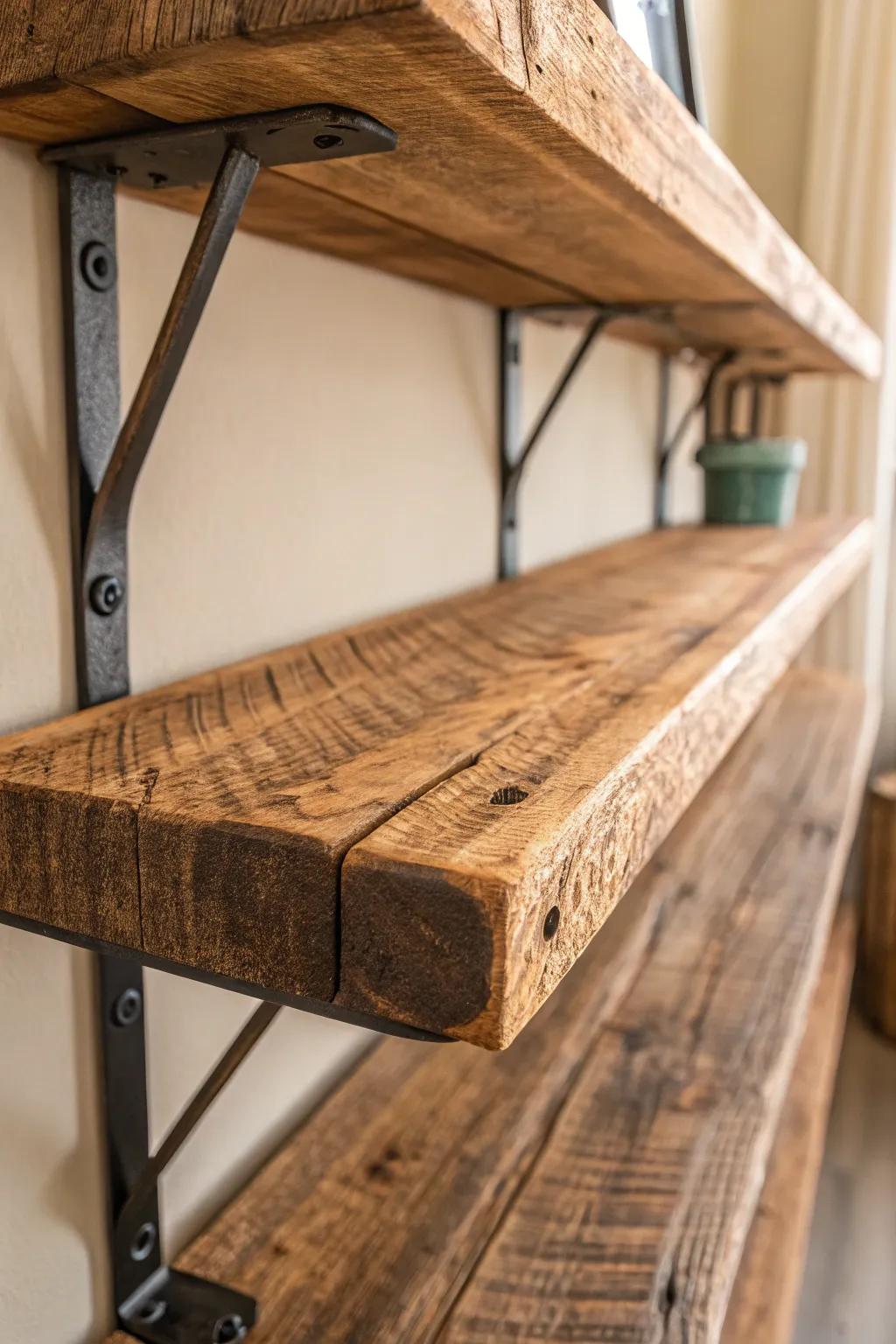 Reclaimed Wood Charm: Elevate your space with history and craftsmanship.
