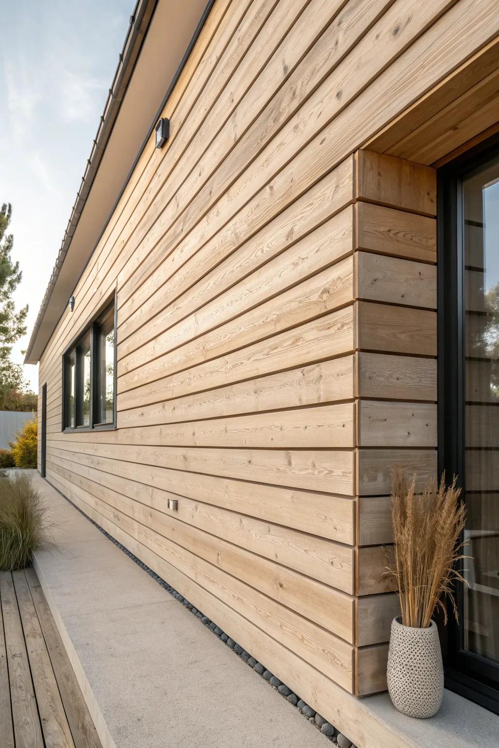 Crisp horizontal wood lines that make an exterior feel calm, modern, and beautifully designed.