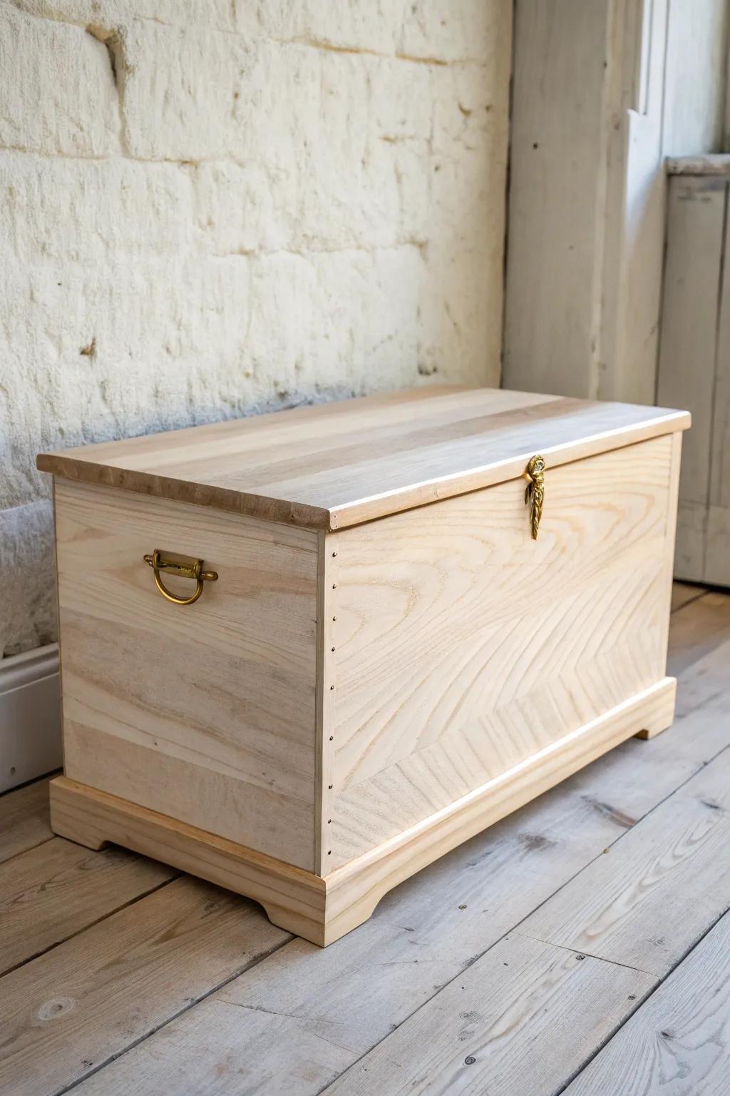 A tidy, lidded kindling chest in pale birch—minimal, warm, and beautifully crafted.
