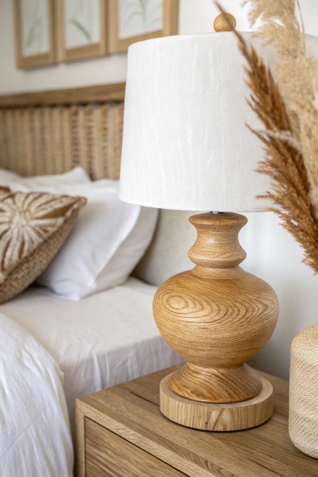 Matching lamps make mismatched nightstands feel intentional—one simple switch, instant harmony.