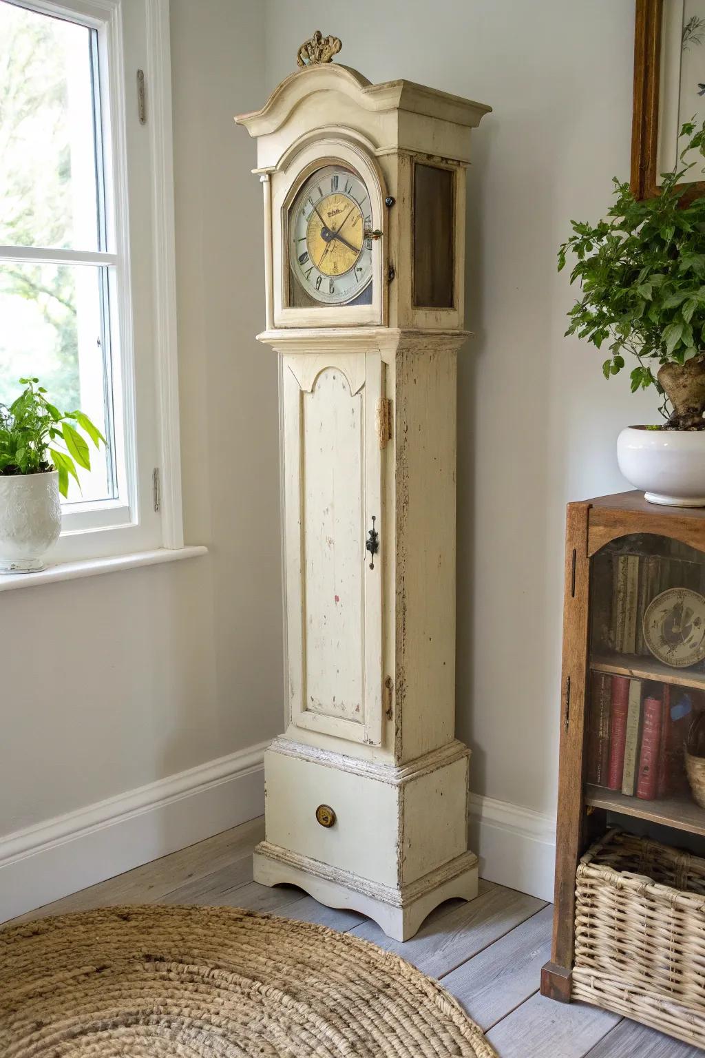 Warm cottage cream brings cozy charm—soft patina and timeless craftsmanship in one piece.