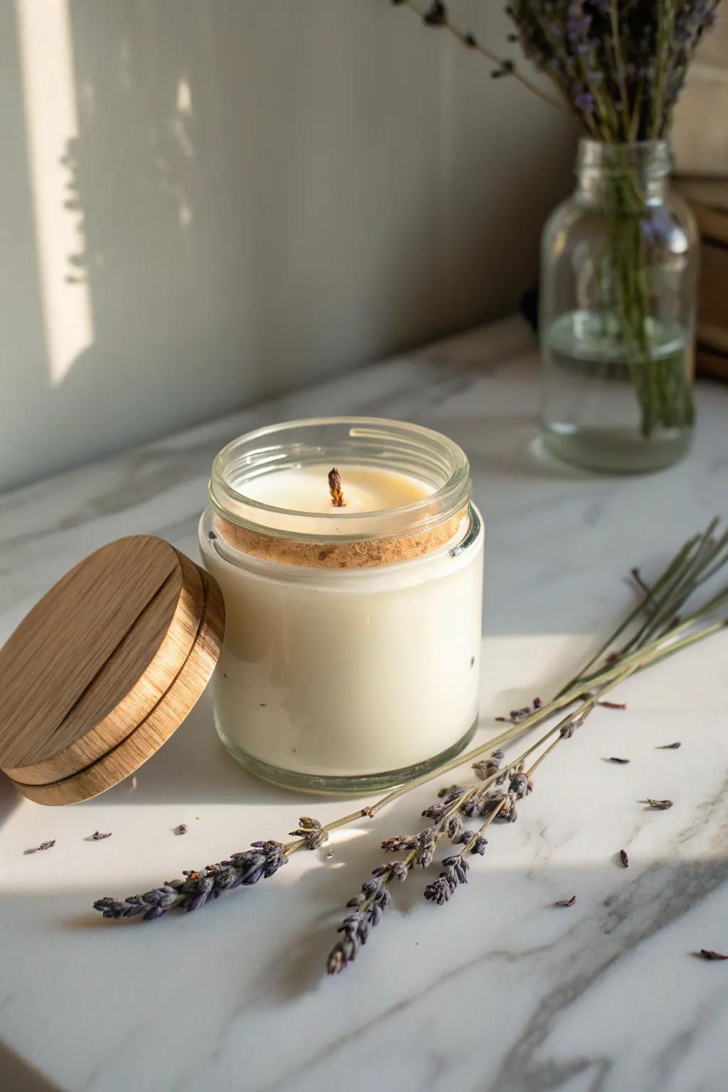 Craft your own serenity with handmade candles – the perfect party favor.