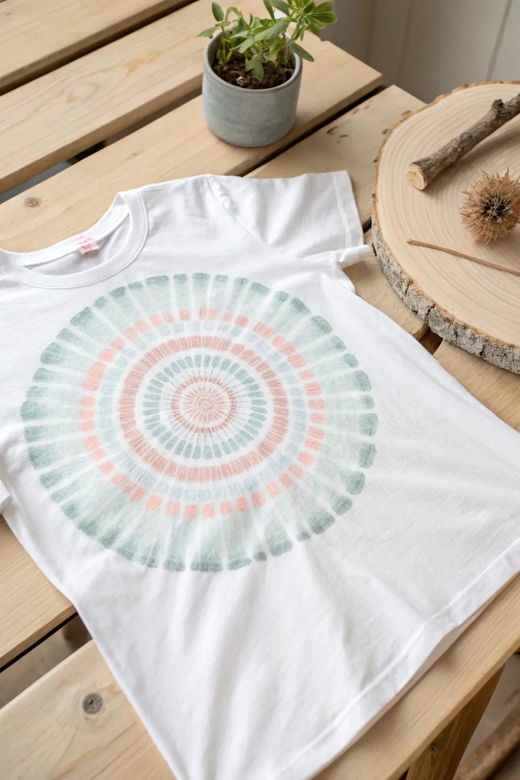 Make a statement with a soft bullseye – where minimalist meets Boho chic.