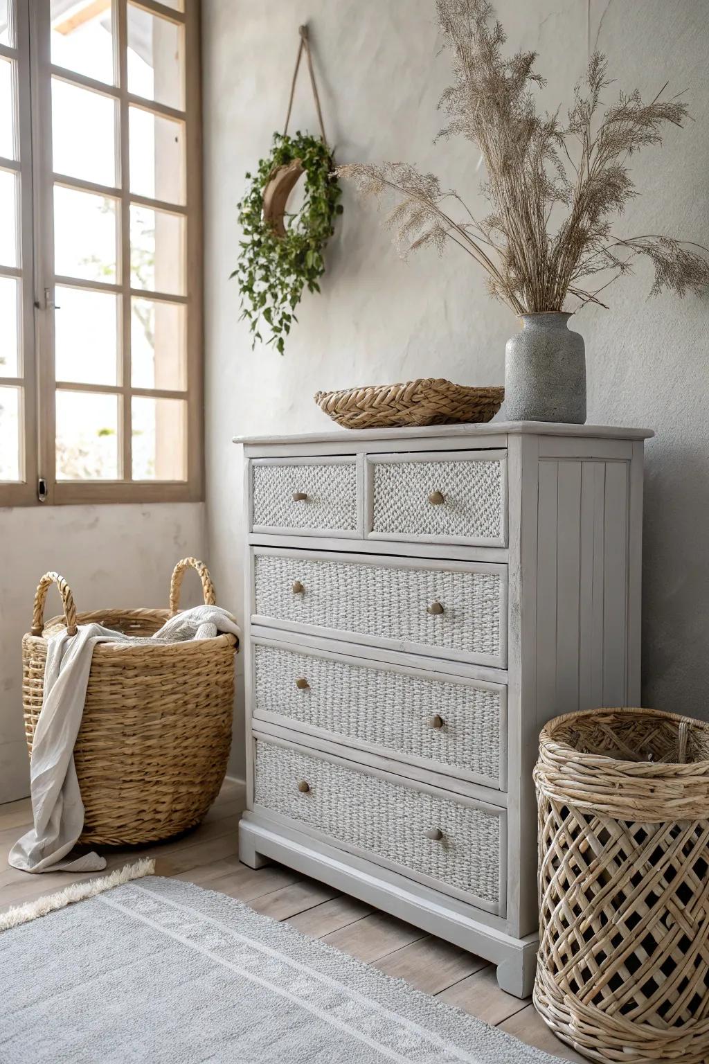 Transform your space with the subtle elegance of chalk paint on wicker. Discover vintage charm and minimalist beauty.