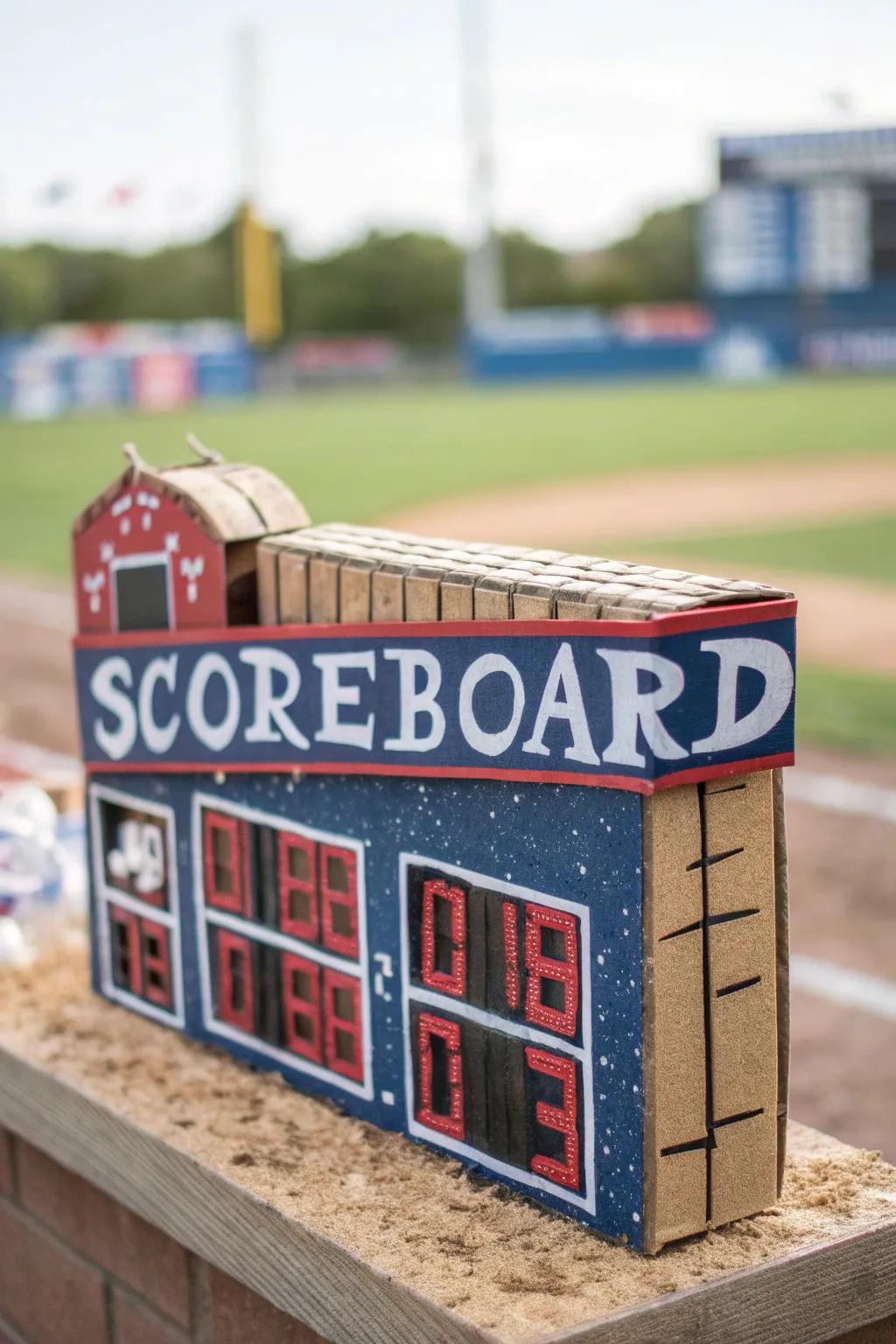 Craft your own home run with this DIY miniature scoreboard, where creativity meets craftsmanship.