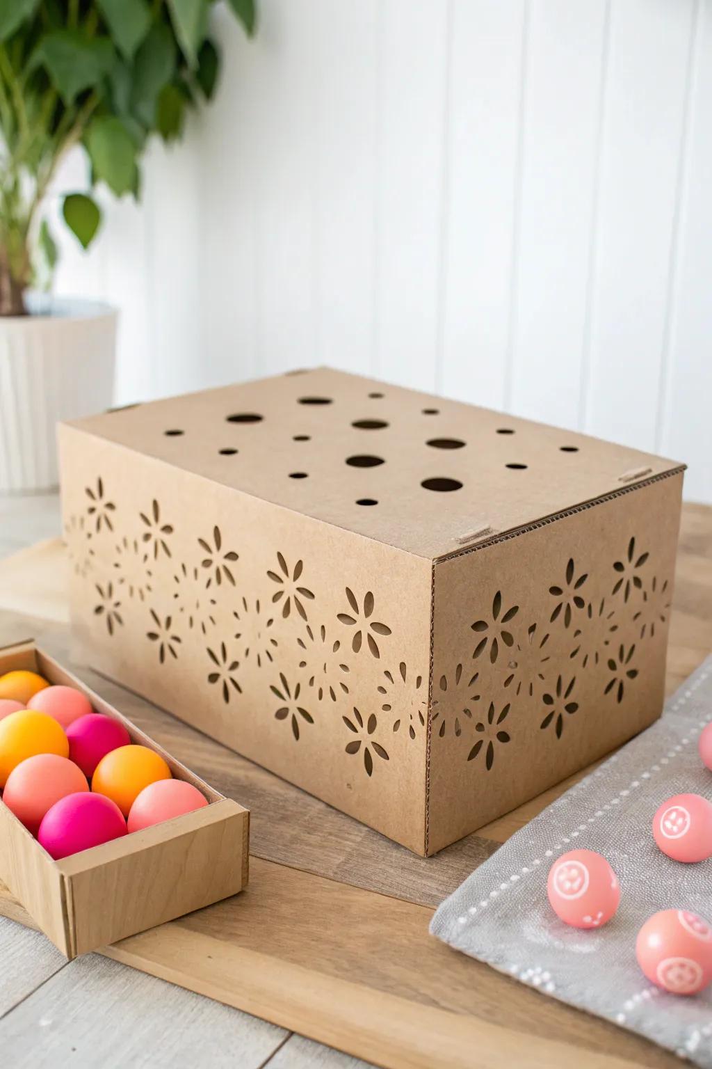 Unleash creativity with the Box Ball Toss game, where simplicity meets fun in Scandinavian style.