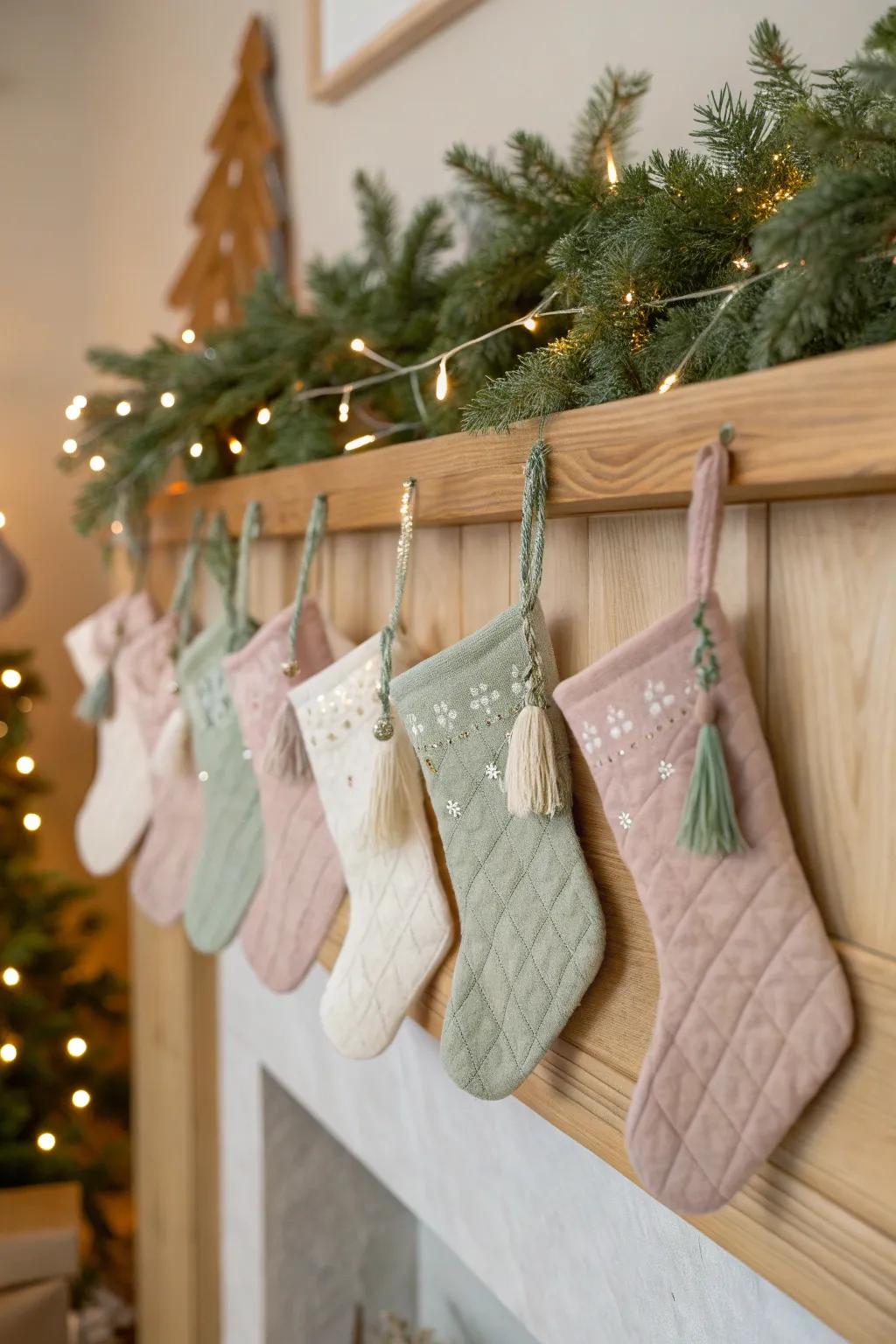 Countdown to Christmas with this charming mini stocking garland—each day brings a delightful surprise!