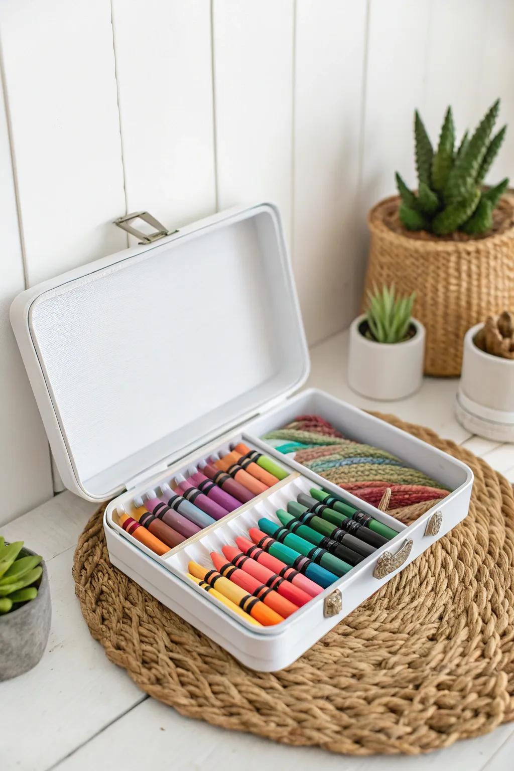 Transform your tackle box into the perfect crayon haven—practical, portable, and oh-so-pretty!