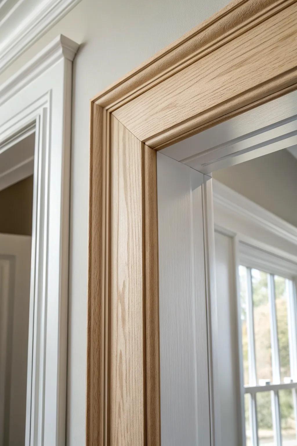 Upgrade plain door trim with a slim backband layer—instant depth and crisp shadow lines.